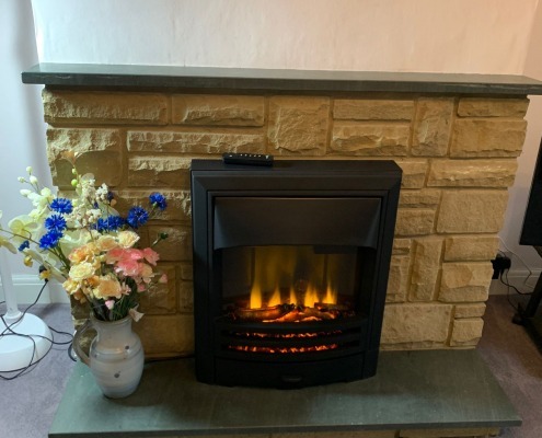 Freestanding electric fire